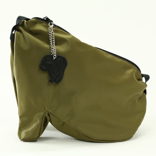 ヒールタイプ シューズドレスバッグ 無地ナイロン